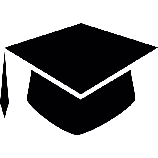 Logo éducation, chapeau de fin d'étude